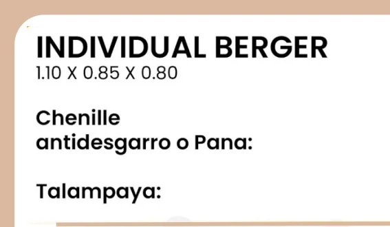Imagen 2 de Individual Berger