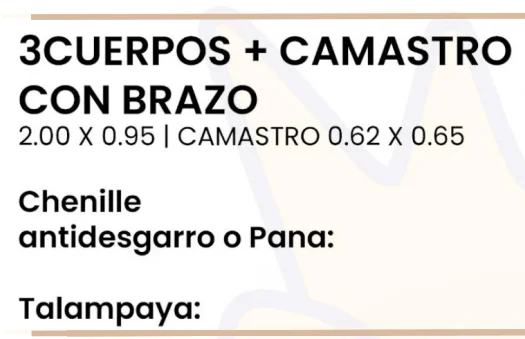 Imagen 2 de Tres Cuerpos  + Camastro con brazo
