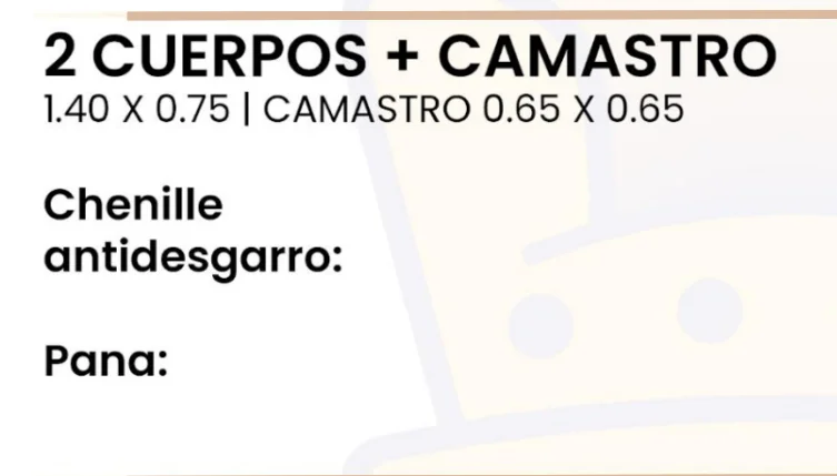 Imagen 2 de 2 Cuerpos + Camastro