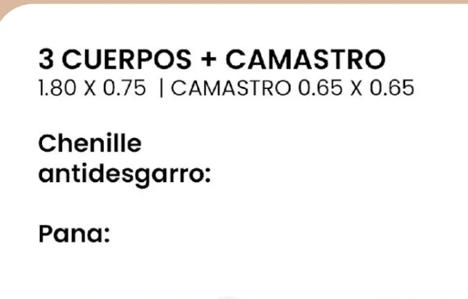 Imagen 2 de 3 Cuerpos + camastro