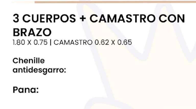 Imagen 2 de 3 Cuerpos + camastro con brazo