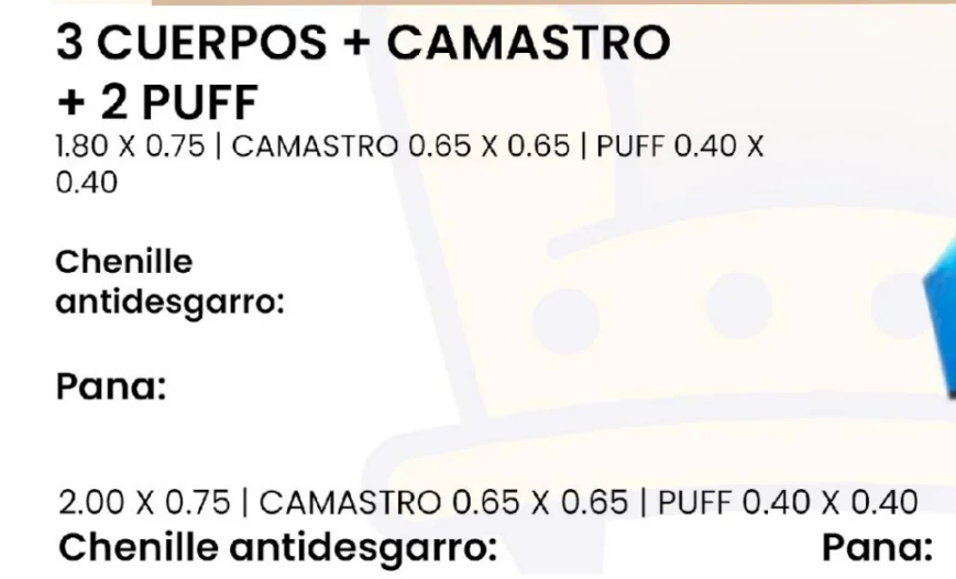 Imagen 2 de 3 Cuerpos + camastro + 2 puff