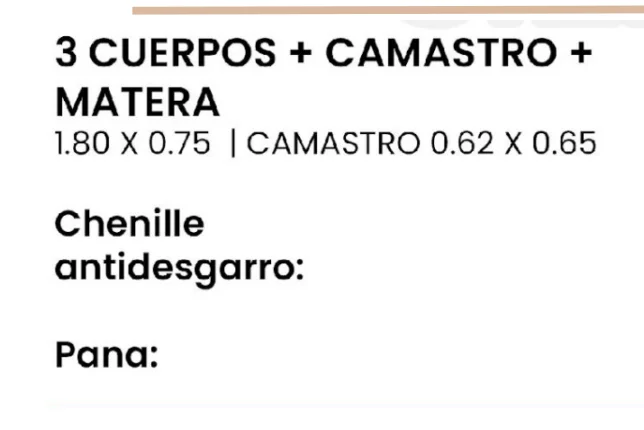 Imagen 2 de 3 Cuerpos + camastro + matera