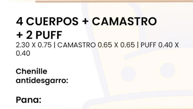Imagen 2 de 4 Cuerpos + camastro + 2 puff
