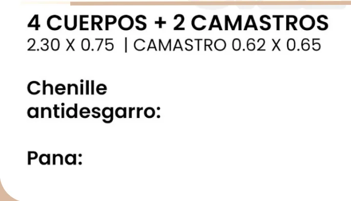 Imagen 2 de 4 Cuerpos + 2 camastros