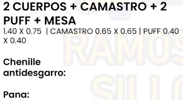 Imagen 2 de 2 Cuerpos + Camastros + 2 Puff + Mesa