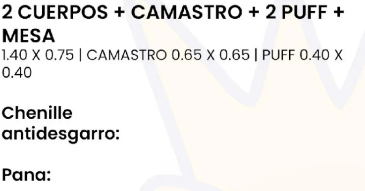 Imagen 2 de 2 Cuerpos + Camastros + 2 Puff + Mesa