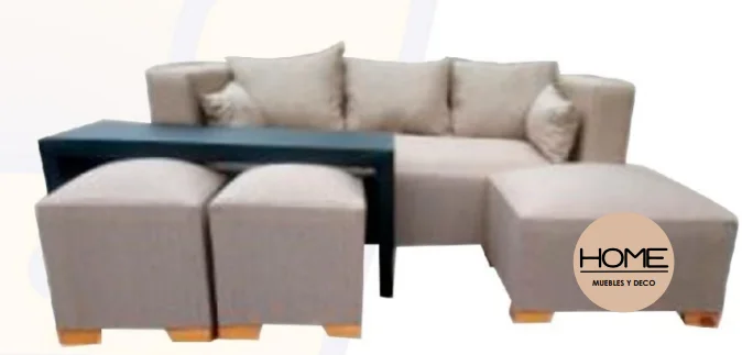 3 Cuerpos + Camastro + 2 Puff + Mesa