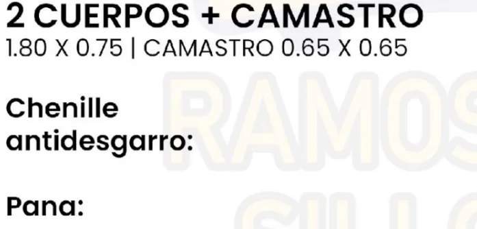 Imagen 2 de 2 Cuerpos + Camastro