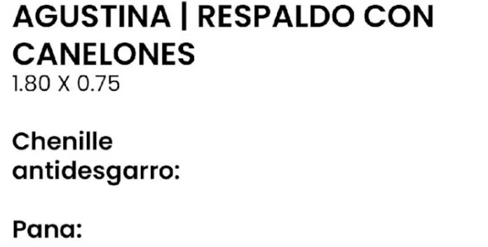 Imagen 2 de Agustina / Respaldo con Canelones