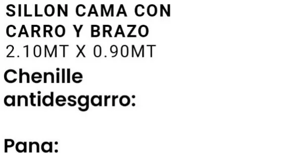 Imagen 2 de Sillon Cama con Carro y Brazo
