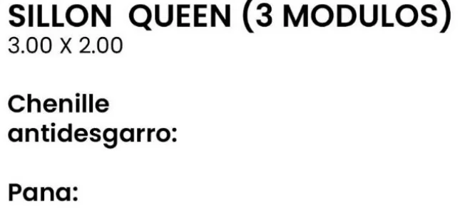 Imagen 2 de Sillon Queen (3 Modulos)