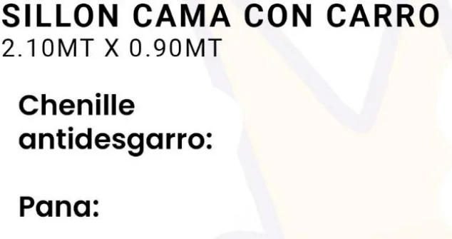 Imagen 2 de Sillon Cama con Carro