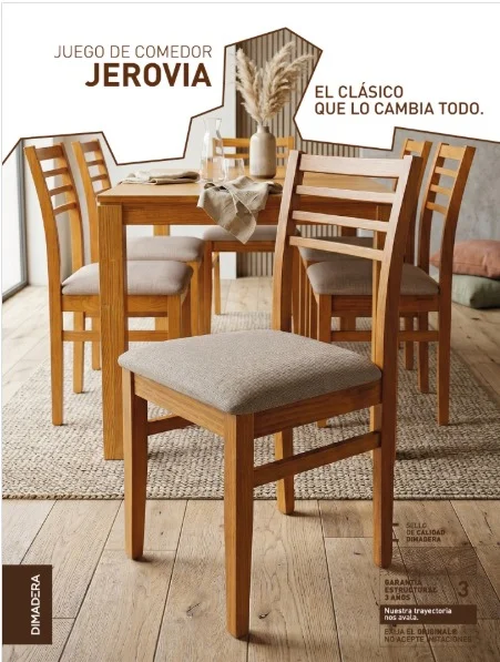JUEGO DE COMEDOR JEROVIA